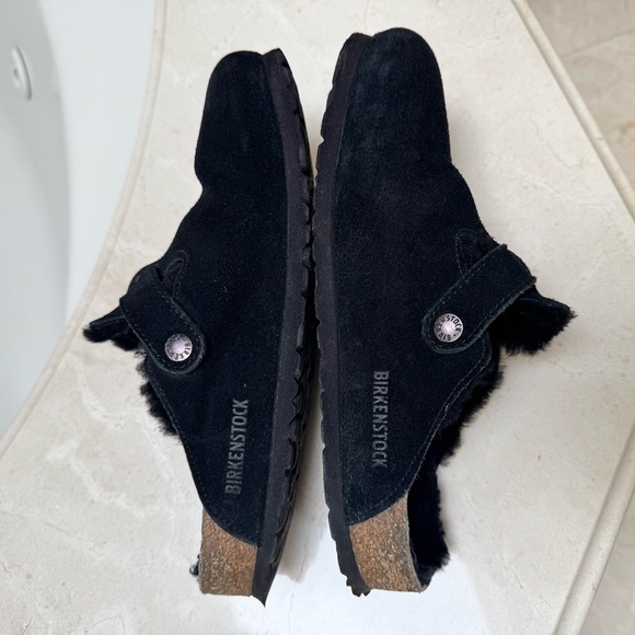 Birkenstock Boston Shearling Suede Leather Clog  Size 39 - Picture 8 of 16